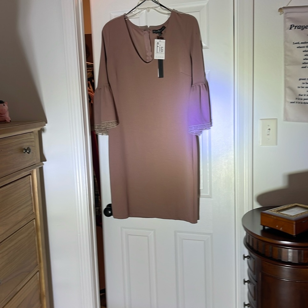 Mauve knee length dress